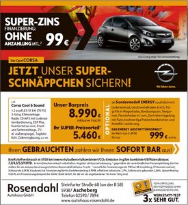 Aktion Opel Corsa!