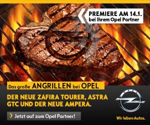 Vorstellung des neuen Opel Zafira Tourer und Opel Astra GTC am 14. Januar 2012 ab 10.00 Uhr